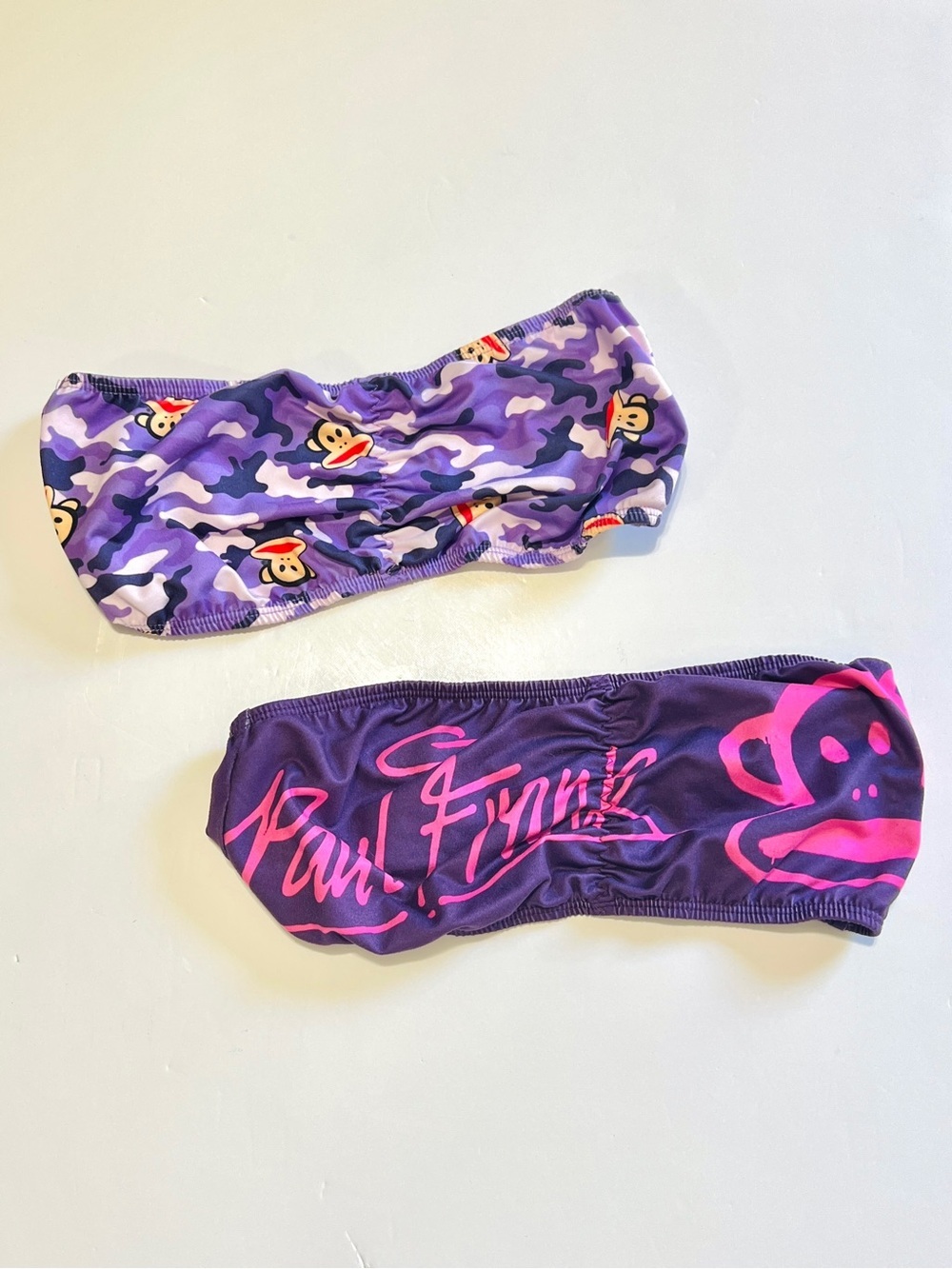 Paul Frank Strapless Bandeau Tops Set of 2 Size Small Y2K Beach Vacation Tops